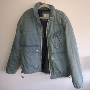Urban Outfitters Jean Puffer Jacket